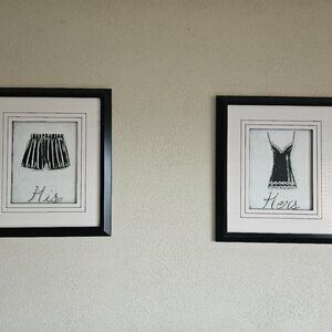 His and Hers Framed Wall Decor